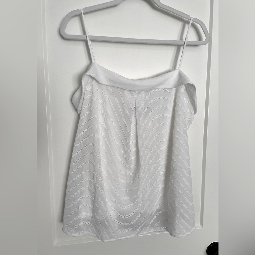 Banana Republic* White Eyelet Cotton Cami